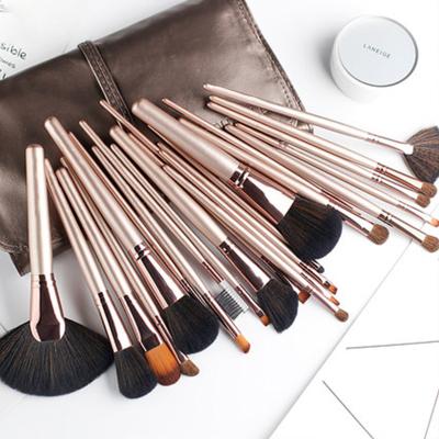 China Angular Blush HXP-100F Best Selling Colorful Synthetic Cosmetic Makeup Brush Set 24pcs Private Label Brush Kit for sale