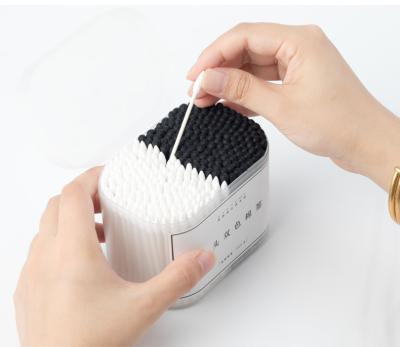 China 2021 New Eco-Friendly Portable Smudge Brush #29 Single & Double Tip Cotton Pads For Daily Cleaning And Makeup for sale