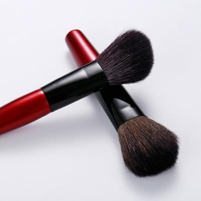 China Angular Blush Professional Make Up Brush With Box Wooden Handle Premium Make Up Brushes Handsome And Practical Wool Makeup Brush for sale