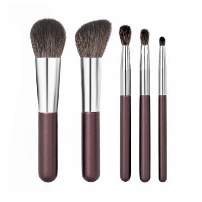 China Angular Blush Makeup Brush Set Mini Fashionable Vegan Makeup Brush With Bag Hair Good Fashion Interchangeable Makeup Brushes Latest for sale