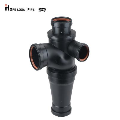 China 20-350mm HDPE water pipe butt fusion welding electrofusion HDPE pipe fitting soundproof dropping price for sale