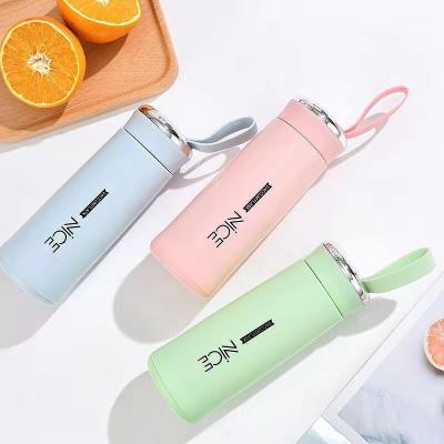 China Wholesale 2022 New Interesting Glass Water Bottle Viable Interesting Glass Water Bottle Advertising Gift Student Drinkware Bottle For Sale for sale