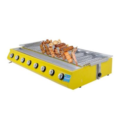 China BBQ adjustable oven grill BBQ oven gas size stainless steel home and outdoor smokeless comecrcial barbecue oven for sale