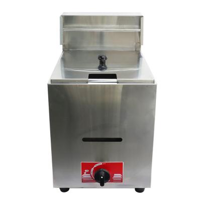 China High Efficiency.Clean.Health Silver 8L Gas Deep Fryer With Temperature Control Induction Deep Fryer Commercial Deep Fryer Machine for sale