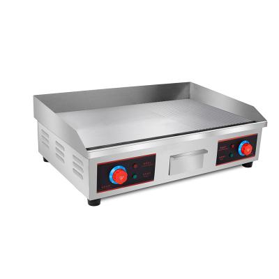 China Commerical Wide Industrial Gas Grill Griddle Flat Surface BBQ Stainless Steel Teppanyaki Electric Griddle Grill for sale