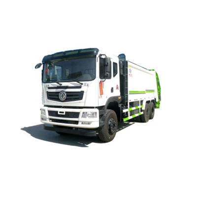 China Hotels Dongfeng 6*4 Republic Services Garbage Truck 210HP Green Garbage Trucks For Sale for sale