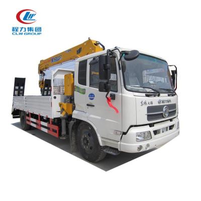 China TRUCK CRANE Dongfeng cargo truck with crane / telescopic crane truck / brick dump crane truck for sale