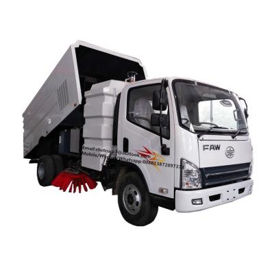 China FAW Hotels 6 tons sweeper truckr/road sweeper vacuum truck price for sale