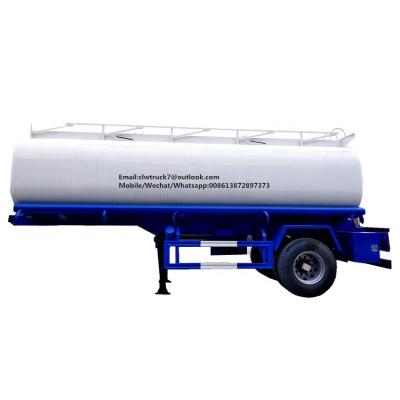 China Truck Trailer 1Axle 15000 Liters Water Tank Trailer For Dirty/4 Wheels Water Tank Trailer/Water Tank Semi Trailer for sale