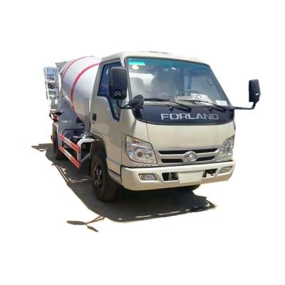 China Hotels FOTON Forland 3 cubic meter concrete mixer truck/small concrete mixing truck for sale