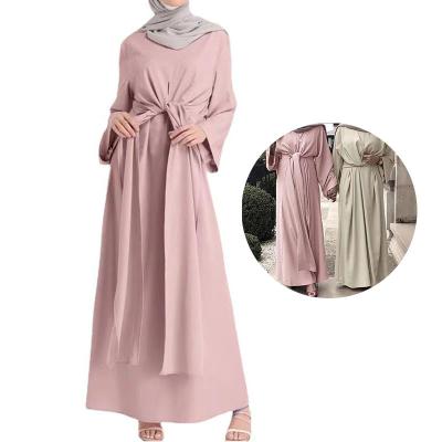 China Polyester tops selling high quality islamic clothing corset abaya latest long design muslim dress 2023 for sale