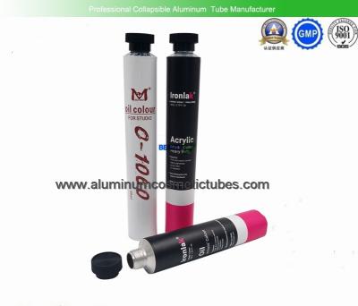 Chine Tubes en aluminium de crème de peinture à l'huile empaquetant, tube pliant en métal du colorant 60ml à vendre