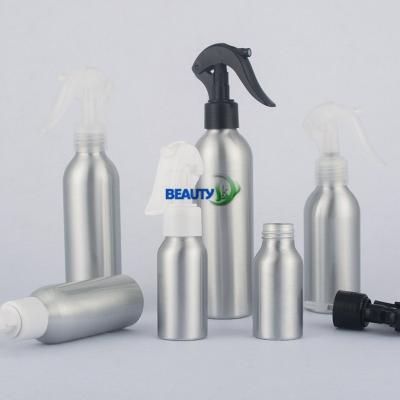 China Cosmetic Perfume Aluminum Big Containers Toner Healthy Bottles with Spray Pumps for sale