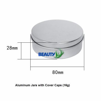 China 80g Cosmetic Packaging Face Body Care Cream Empty Aluminum Container Jars for sale