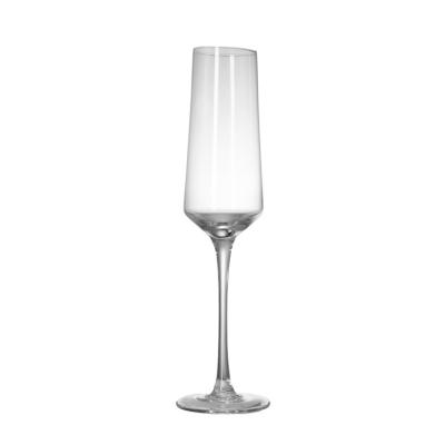 China Highly transparent hand-blown champagne glass lead-free crystal glass can be customized for sale