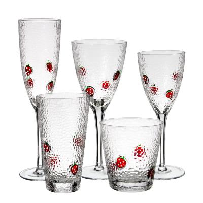 China New Samyo Classic/Postmodern Premium Unique Red Wine Glass Cup Engraved Custom Fruit Wine Glass Set for sale