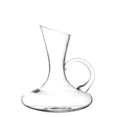 China Samyo 100% Clear Lead Free Crystal Red Wine Decanter Hand Blown Aerator With Wide Base Wine Decanter for sale