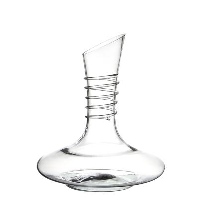 China Samyo Clear Hand Blown Crystal Red Wine Carafe Wine Accessories Gift Lead Free Premium Wine Decanter for sale