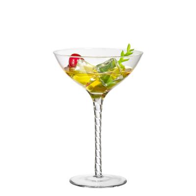 China Clear Classic Samyo Style Party Drinking Barware Martini Cocktail Glass Set for sale