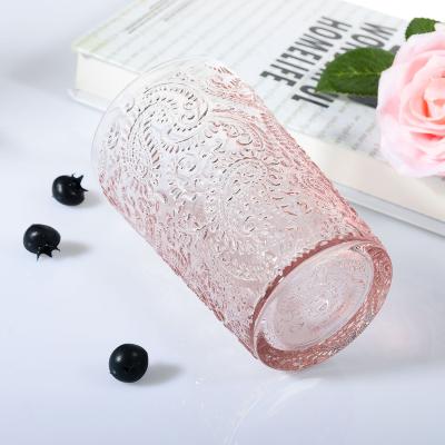 China Old Fashioned Wine Samyo Tumbler Drinking Glass Highball Pressed Mug Iced Tea Tall Beverage Glass for sale