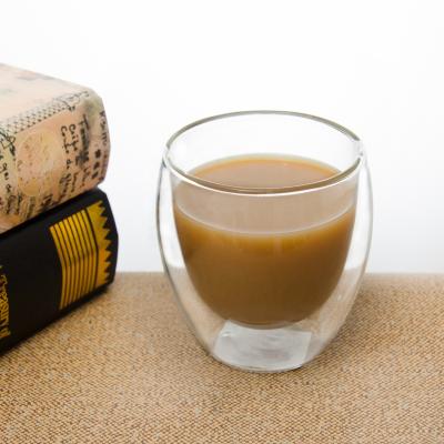 China Double Wall Borosilicate Glass Coffee Cup Traditional Clear Heat Resistant Glass Tea Mug Glass Coffee Cup for sale