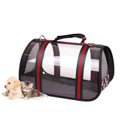 China Wholesale Space Stripe Viable Breathable Outdoor Backpack Capsule Classic Portable Suitcase Large Capacity For Cats Dogs for sale