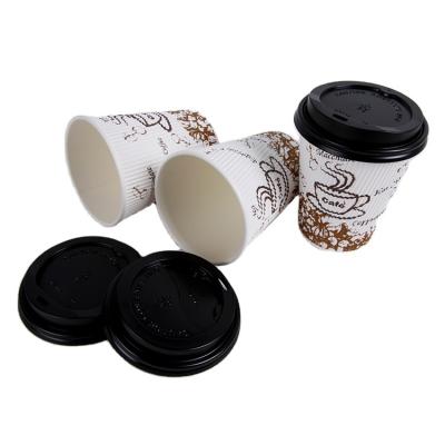 China 8oz 16oz Disposable Paper Biodegradable Custom Juice Cup Pe Coated Printed Double Lid Wall Coffee Paper Cups Customized for sale