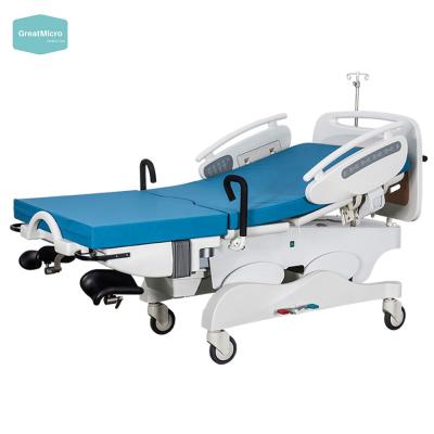 China The delivery ; Transaction ; Exam ; Recover Adjustable Gynecology Examination Bed Hospital Delivery Examination Bed Electric Obstetric Table CE ISO for sale