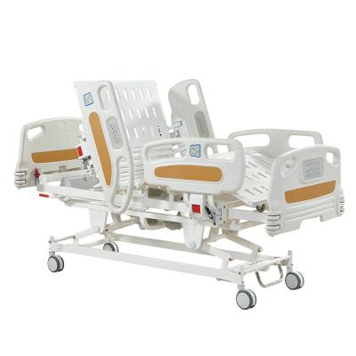 China Commercial Electric ICU Furniture Hospital Bed With CPR Function Five Function Electric Hospital Bed For Patient for sale