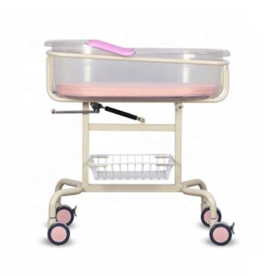 China New Style Steel ABS Material Hospital Baby Crib Multifunctional Infant Bed With Mattress In Stock for sale