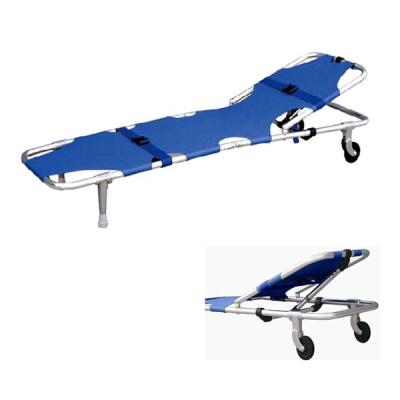 China Aluminum Foldable Ambulance Stretcher Hosptial Stretchers Aullo Rescue Ambulance Foldable Stretchers for sale