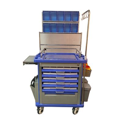 China 512*362*185mm Hospital Stretcher Grades Hospital Emergency Carts Ambulance Equipment Trolley Function Trolley Medical Ambulance Trolley for sale