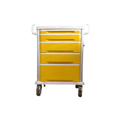 China Chinese Crash Trolley Hospital Furniture Trolley Medical Emergency Trolley for sale