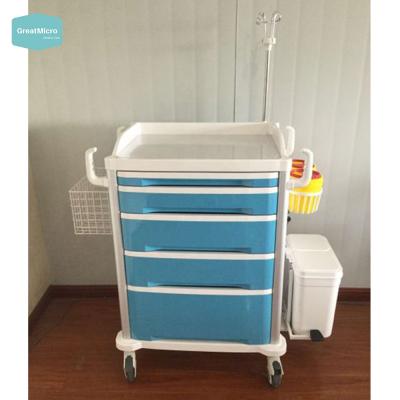 China Therapy Carts Hospital Emergency Carts Medicine Cart Aluminum Shanghai Carton 7 - 10 Days 85 * 50 * 90 cm Aluminum Steels and ABS , for sale