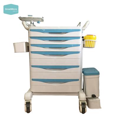 China Chinese Ambulance Medical Trolley Cart Emergency Hospital Trolley Hospital Medical Dispensing Furniture, Hospital Furniture Chinese for sale