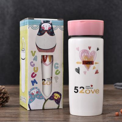 China Wholesale Custom Mark Insulation Children's Cartoon Style Gift Mug Ceramic Viable With Lid for sale