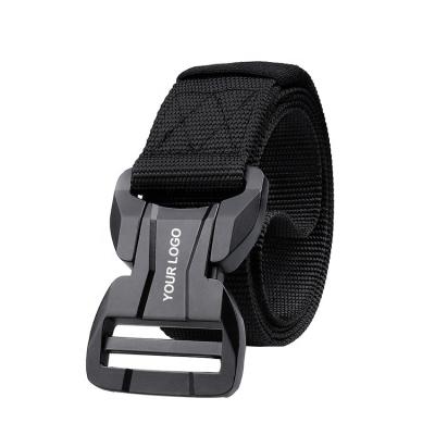 China High tenacity custom printing adjustable polyester webbing bag buckle cotton nylon canvas belts for men for sale