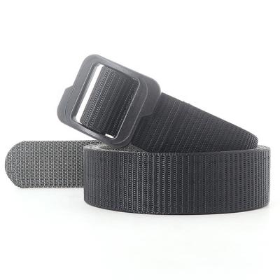 China Fashion Durable Hunting Plastic Cloth Strap Cotton Buckle Knitted Belt Price Big Logo for sale