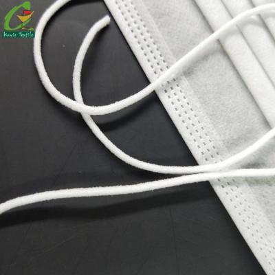 China Sustainable Spandex 3mm Earloop Face Mask Accessories Elastic Mask Cord Band for sale