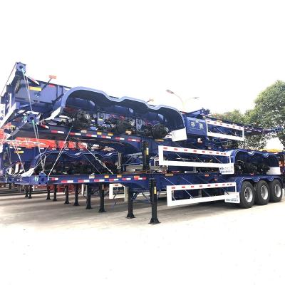 China 3 Axle 40 Foot Skeleton Semi-Trailer The Ultimate Solution for Container Transporting for sale