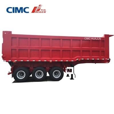 China 80T Rear Tipping Truck Trailer Semi Trailer with 3.5