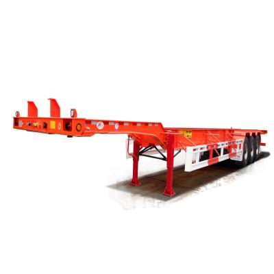 China 20ft to 40ft Extendable Moving Intermodal Chassis Trailer for Container Distribution for sale