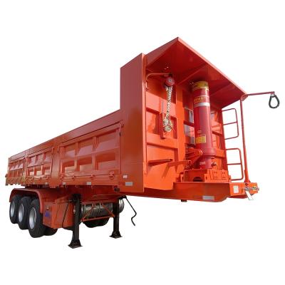 China High Capacity 3 Axles Tractor Dumper Coal Transport Semi Trailer for 50-80 Tons Cargo for sale