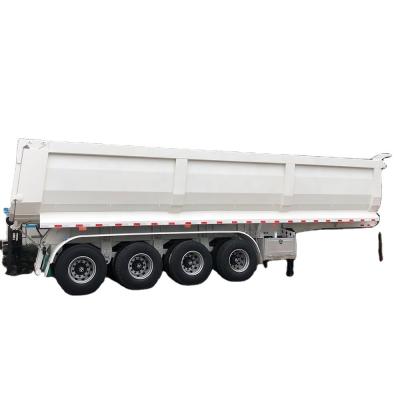 China Main Beam 500mm Height Q345B CIMC Tipper Galvanised Crane Dump Semi Trailer Truck for sale