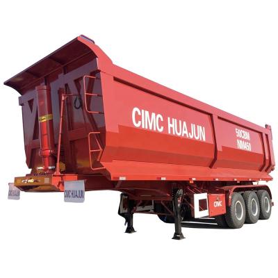 China Mechanical Suspension U Shape Tipper Dump Trailer for Bulk Cargo Sand and Grain Transport for sale