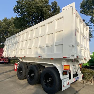 China CIMC 13000*2550mm Front Lifting Tipper Trailer Tipping Dumper Semi Trailer Oil Cylinder for sale