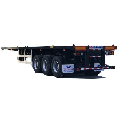 China JOST Two-speed Landing Gear 2 3 4 Axles Flatbed Semi Truck Container Trailer 20-53 Ft for sale