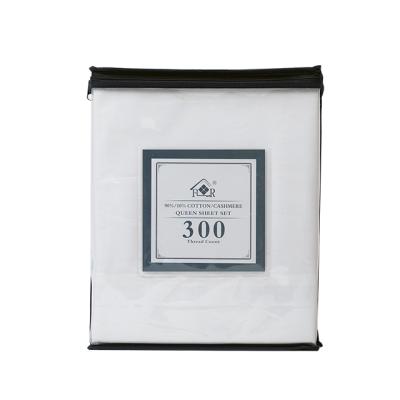 China Anti-Pull 100% Cotton Sheets Bedding Set 300 Thread Count Color Customized For Hotel for sale