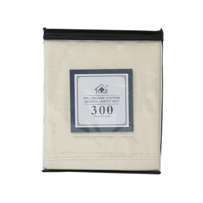 China Anti-static Luxury Customized Size 300TC Cotton Sateen Bedding Sets Sheet For Home for sale