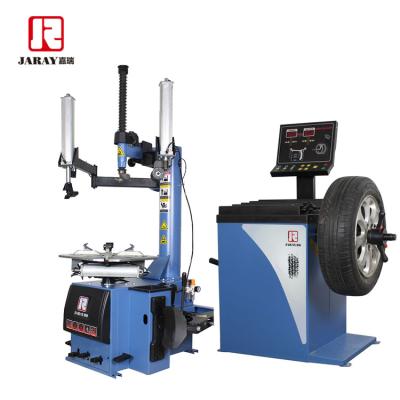 China Yingkou Jaray Double Assist Arm Pneumatic Tire Changer and Wheel Balancer F-588 for sale